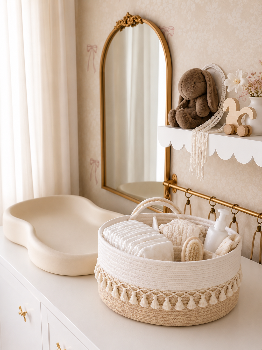 Woven Baby Nursery Storage Basket