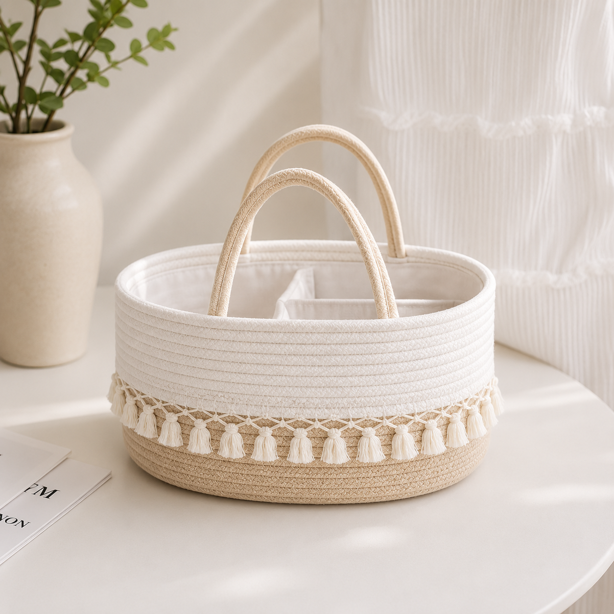 Woven Baby Nursery Storage Basket