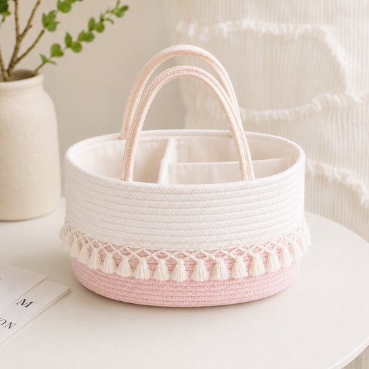 Woven Baby Nursery Storage Basket