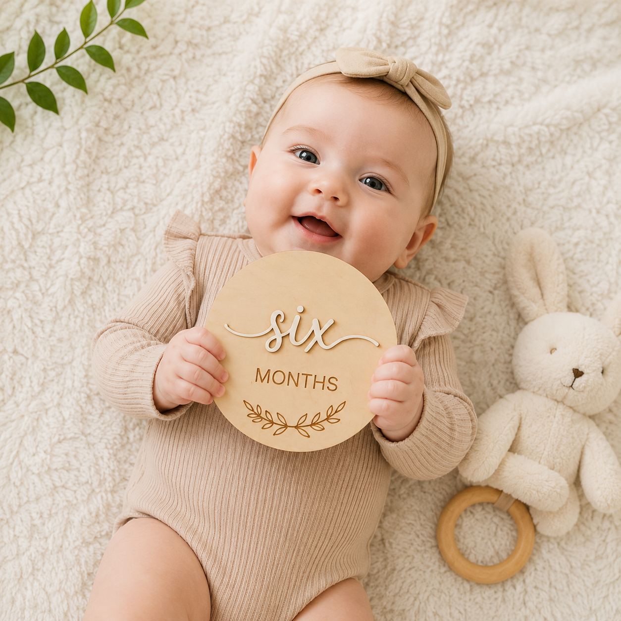 Wooden Baby Milestone Discs